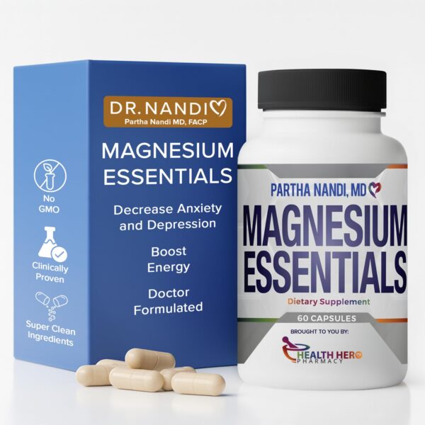 Frasco de Dr. Nandi's Triple Magnesium Complex