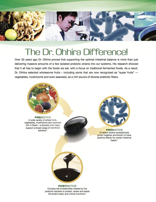 Version 1.0.0 Dr Ohhira fórmula original probióticos fermentados cápsulas salud digestiva