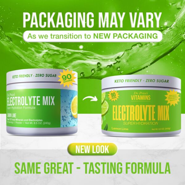 Dr Price electrolitos etiqueta