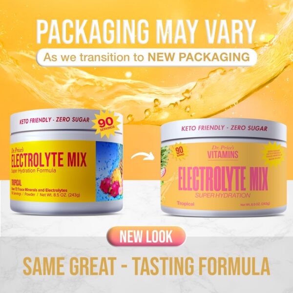 Etiqueta trasera de Dr Price's Electrolyte Mix