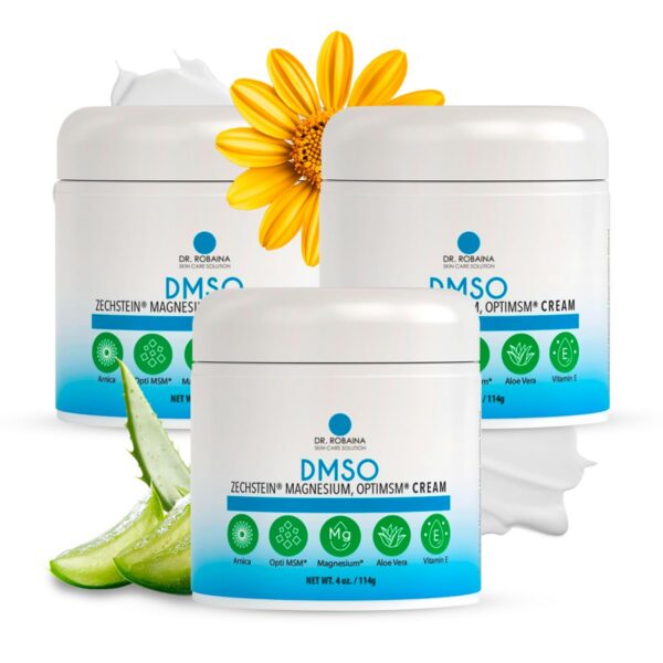 Frasco de Dr. Robaina DMSO Cream 4 oz