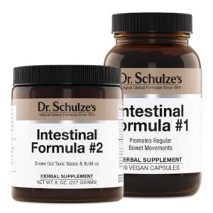 Botella fórmula intestinal 2 Dr Schulze suplemento herbal vegano