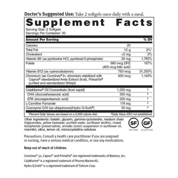 Detalle de CoQ10 Hydro Q-Sorb en envase