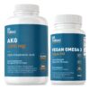 Frasco AKG Omega-3 algas vegano - frontal