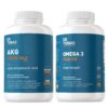 Frente del envase Dr. Tobias AKG y Omega 3 Fish Oil