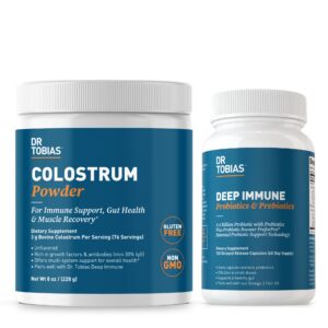 Version 1.0.0 Dr. Tobias Deep Immune botella frontal 120 cápsulas probióticos y prebióticos