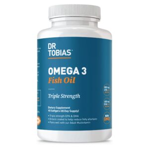 Dr. Tobias Omega-3 aceite de pescado cápsulas blandas frontal