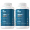Version 1.0.0 Botella de Dr. Tobias Omega 3 Fish Oil con etiqueta