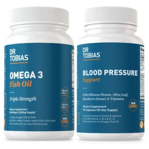 Version 1.0.0 Botella de Dr. Tobias Omega 3 Fish Oil - frente