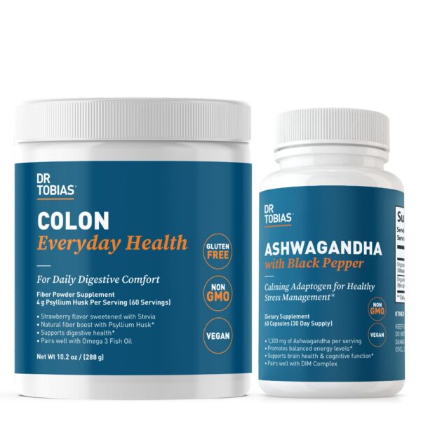 Paquete Dr. Tobias Colon Everyday Health y Ashwagandha