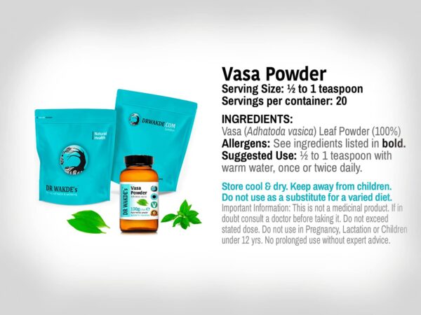 Envase de polvo Vasa DR WAKDE'S con tapa