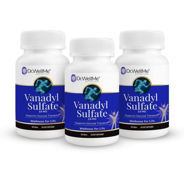 Dr WellMe sulfato de vanadilo frasco frontal