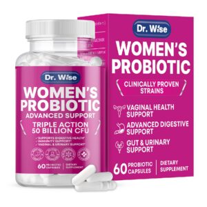 Dr. Wise probiótico para mujeres 50 mil millones UFC 60 cápsulas