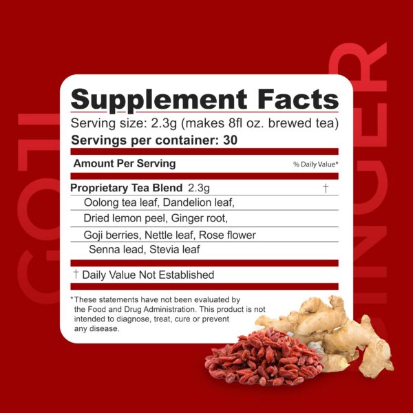 Paquete de té herbal Dr. Zisman ZT Slimming 30 días