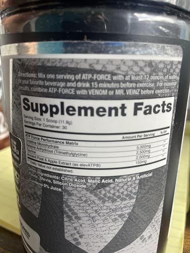 Dragon Pharma ATP FORCE – etiqueta trasera