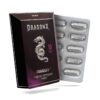 Dragonx suplemento masculino cápsulas negro y violeta frasco