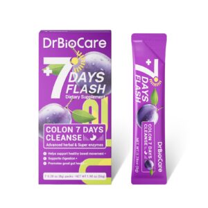 DrBioCare limpieza de colon detox 7 días sabor ciruela