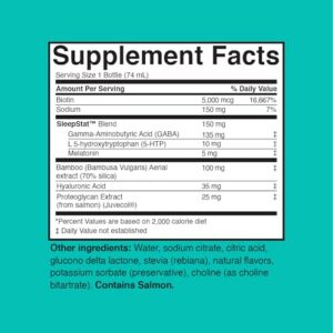 Dream Water Beauty Sleep bebida líquida melatonina y biotina