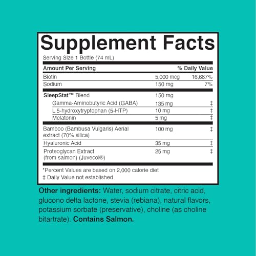 Dream Water Beauty Sleep bebida líquida melatonina y biotina