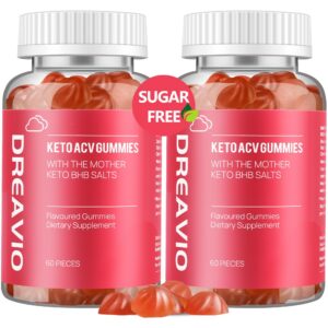 DREAVIO Keto ACV Gummies paquete frontal para pérdida de peso