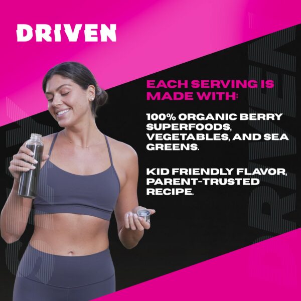 Etiqueta del producto Driven B&G Berries & Greens