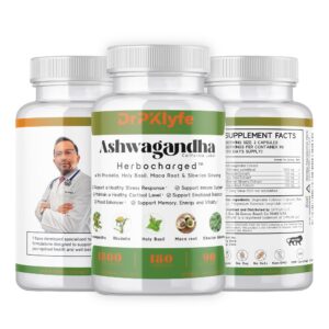 drpklyfe cápsulas ashwagandha estrés energía sueño 180