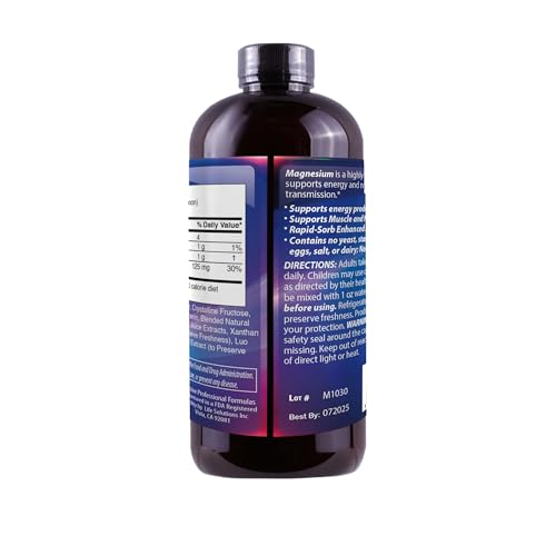 Detalles de la etiqueta de magnesio líquido