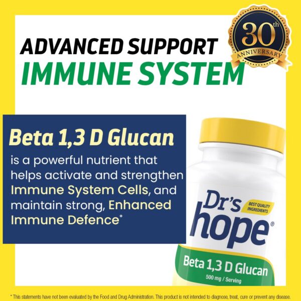 Version 1.0.0 Etiqueta del producto Drs Hope Beta Glucano 500 mg
