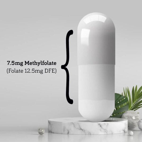 Cápsulas veganas de L-metilfolato