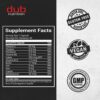 Frasco Dub Nutrition Iron etiqueta trasera