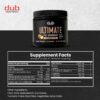 Etiqueta del producto Dub Nutrition Peach