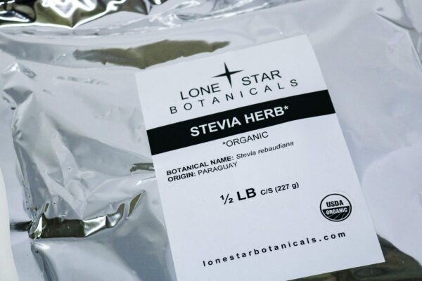 Dulzura natural de la hierba stevia hojas secas