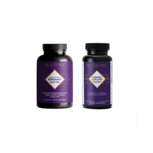 Dúo suplemento NAOMI de bergamota y cúrcuma alta potencia
