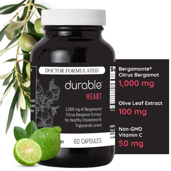 Durable Heart botella de suplemento natural para corazón