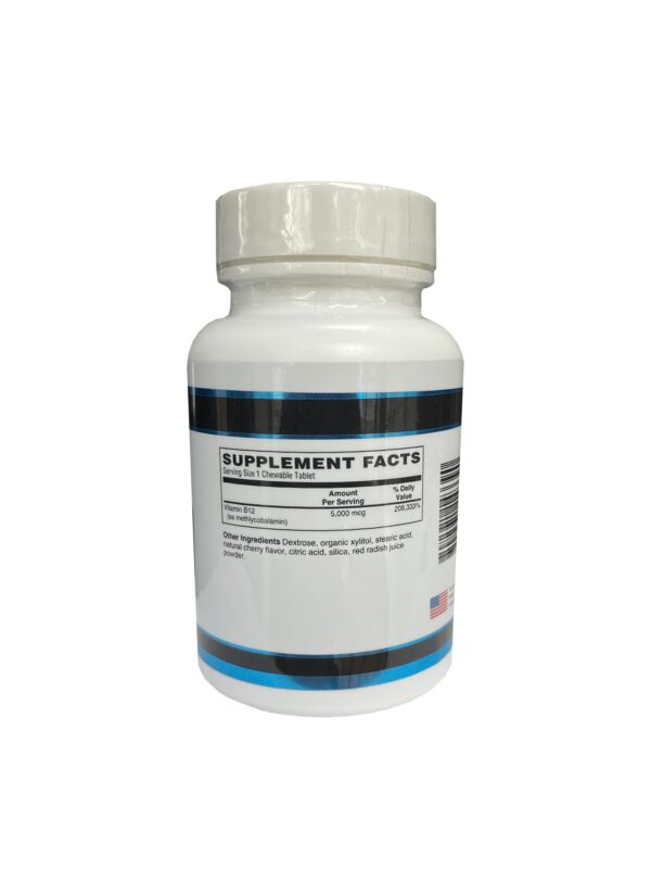 Gomitas DYMA B12 sabor cereza etiqueta lateral