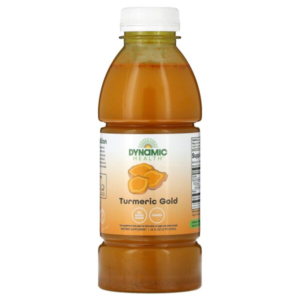 Dynamic Health cúrcuma gold jugo orgánico botella 16 oz