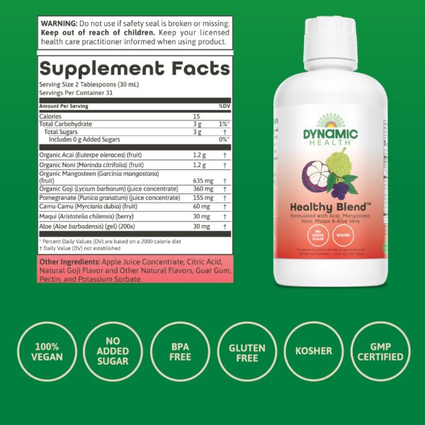 Vista lateral del envase de 32 oz