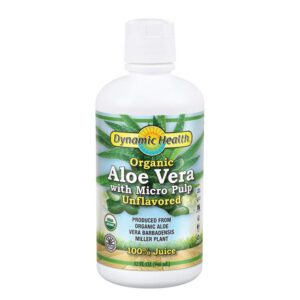 Version 1.0.0 Dynamic Health jugo aloe vera orgánico 32oz botella