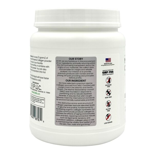 Frasco y etiqueta E1P