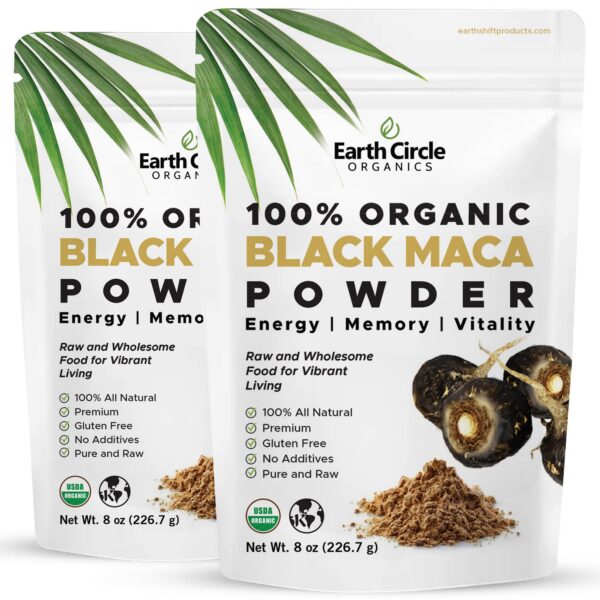 Earth Circle Organics maca negra frente