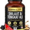 Earth Elixir Shilajit Tongkat Ali cápsulas frente