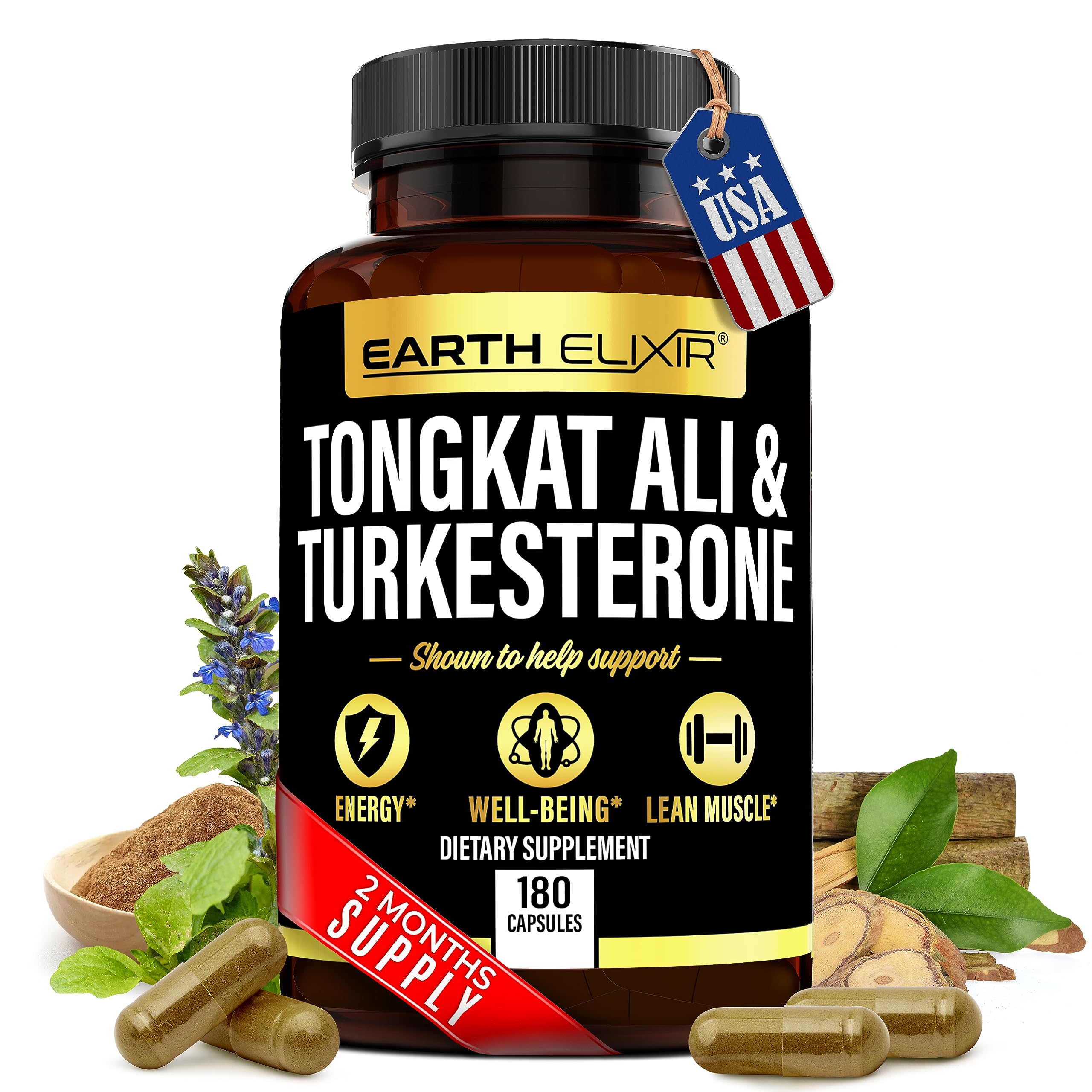 Earth Elixir Turkesterone 1000 & Tongkat Ali 400