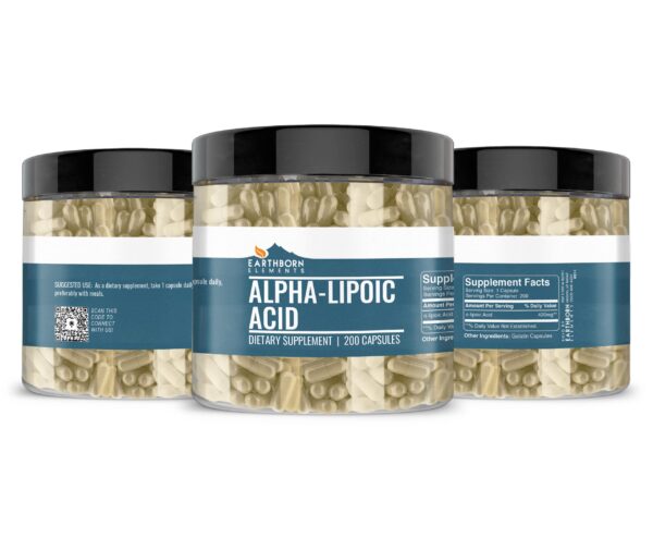 Cápsula de ácido alfa-lipoico Earthborn Elements