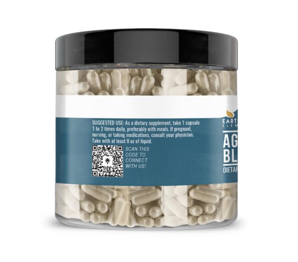 Detalle cápsulas de Agaricus Blazei Earthborn Elements