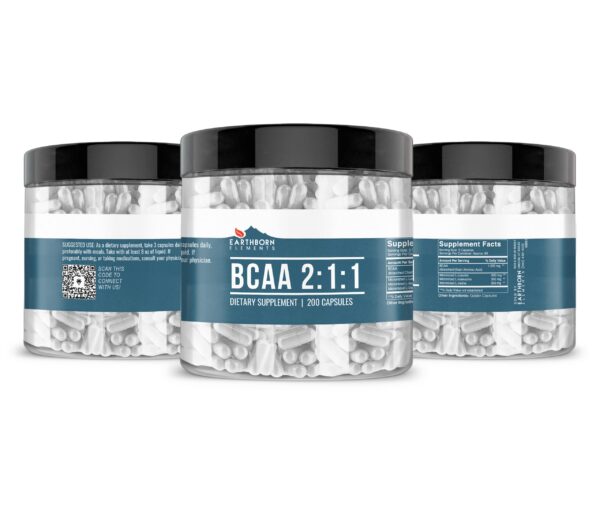 Etiqueta del frasco Earthborn Elements BCAA