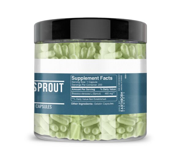 Etiqueta del producto Brócoli Extracto Earthborn Elements
