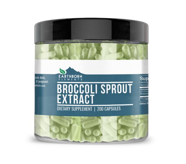 Earthborn Elements Brócoli Extract Cápsulas Etiqueta
