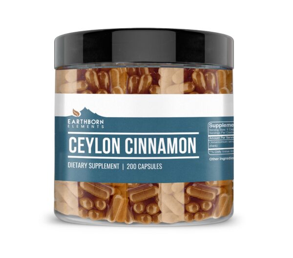 Earthborn Elements cápsulas canela de Ceilán 200 unidades