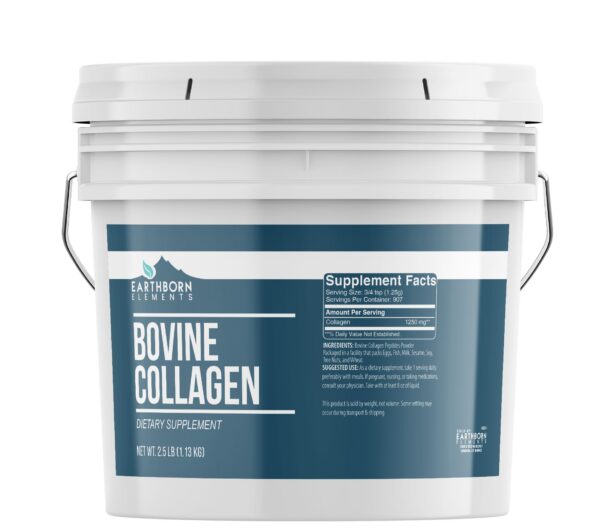 Etiqueta frontal Earthborn Elements Colágeno Bovino