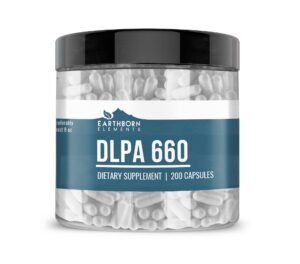 Earthborn Elements DL-Fenilalanina botella 200 cápsulas